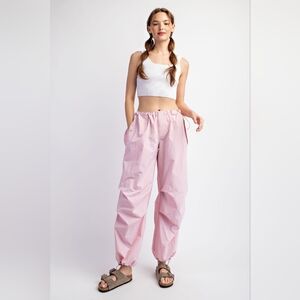 #511 BLUSH PARACHUTE PANTS